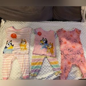 Bluey girls 18 month pajamas sets